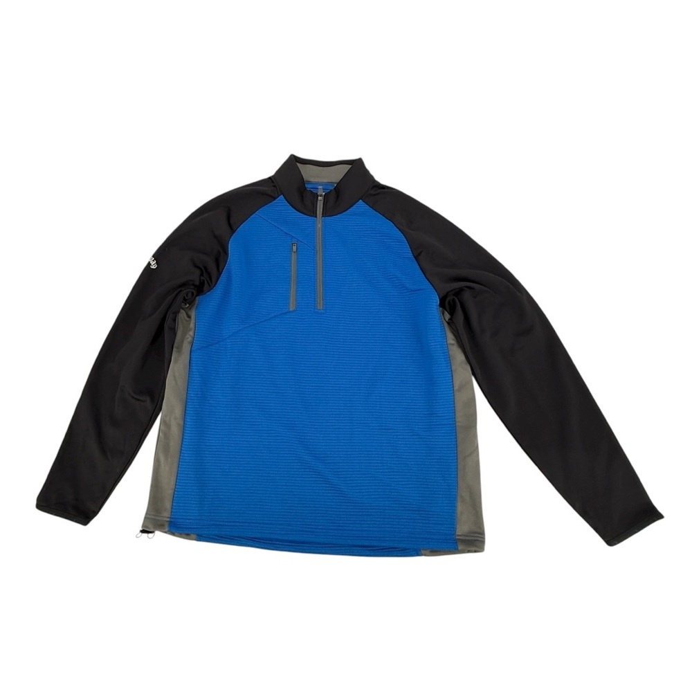 Callaway WeatherSeries Blue Gray 1/4 Zip Long Sleeve Pullover Size Large Men’s